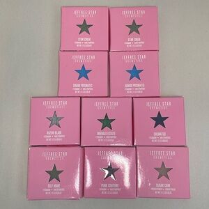 10 Piece Bundle of Jeffree Star Eyeshadows New in Packaging